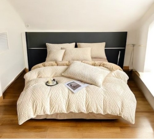 Комплект постельного белья Luxe Velour beige - 2