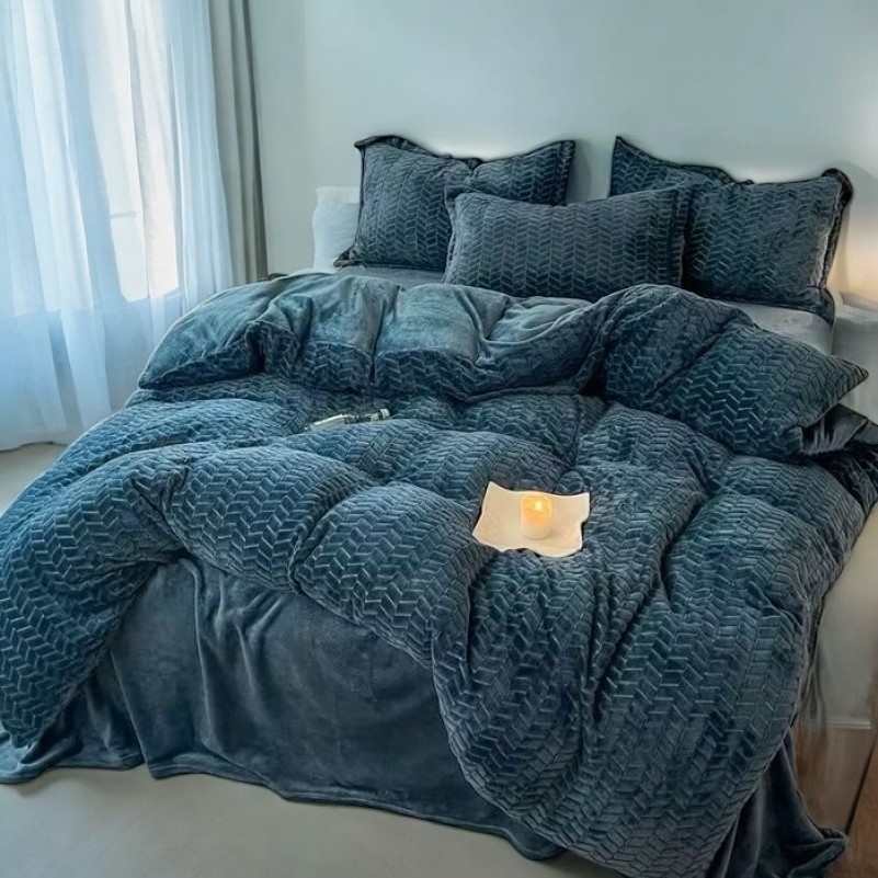 Комплект постельного белья  Velour Elegance emerald - 1