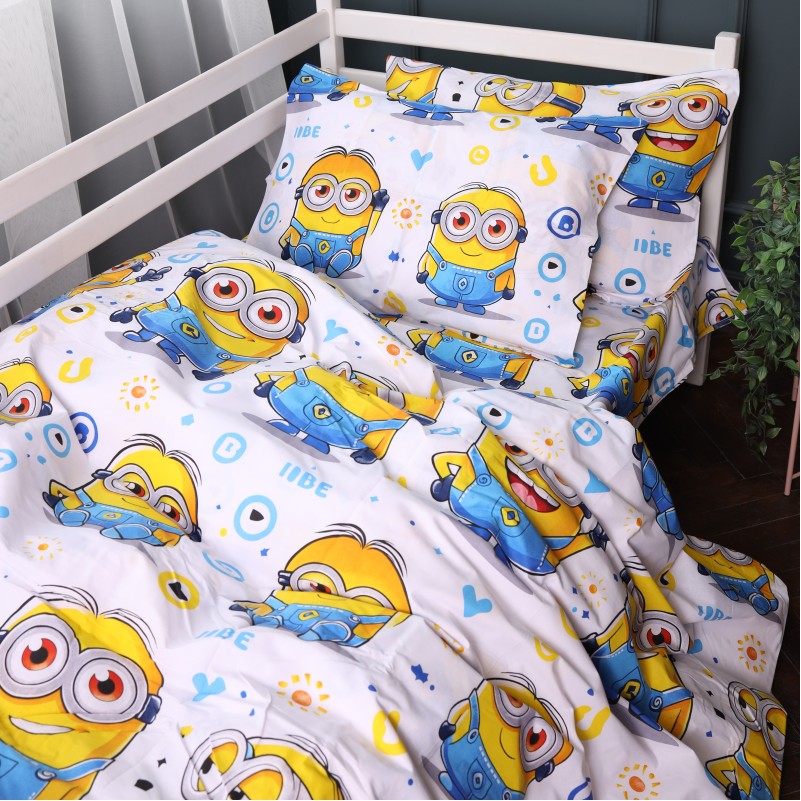 Простынь Бязь 17-0867 Happy Minions - 2