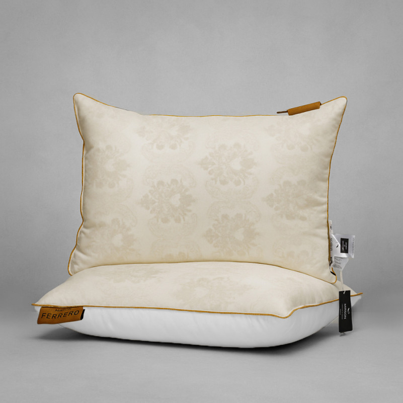 Подушка пуховая 90% белый пух Standart / 10% перо №15-04 Ferrero Vanilla (низкая) - 6