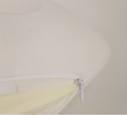 Подушка для путешествий  №8720 Velvet Line 28-0001 White (велюр) - 2