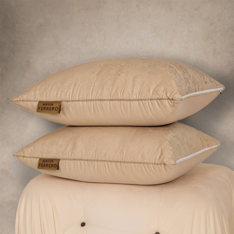 Подушка антиалергенная №15-35 Ferrero EcoSilk Gold (середня) - 4