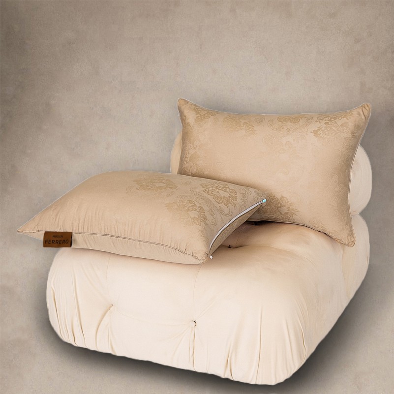 Подушка антиалергенная №15-35 Ferrero EcoSilk Gold (середня) - 1