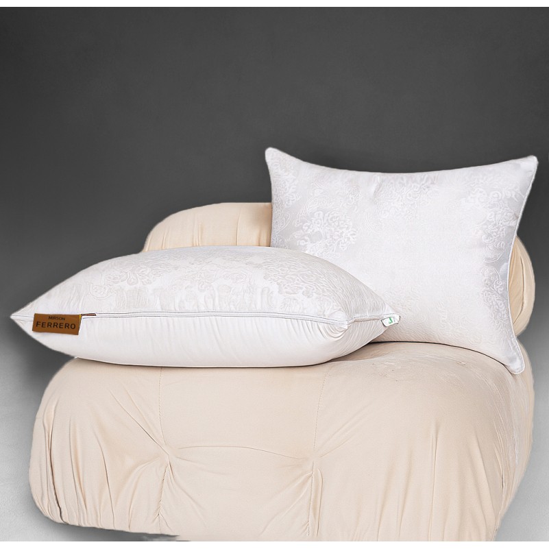 Подушка антиалергенная №15-29 Ferrero EcoSilk White (середня) - 1