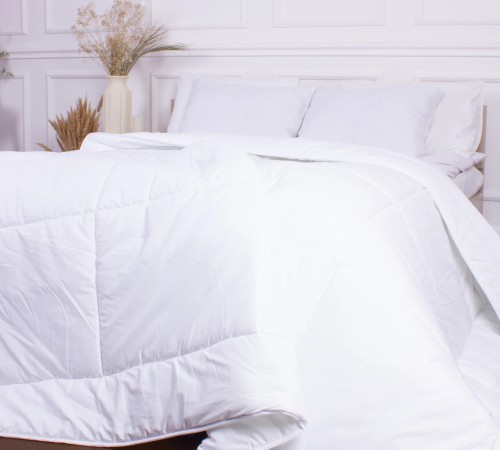 Ковдра антиалергенна Всесезонна №849 "BIANCO" Eco-Soft (100% бавовна)  УЦІНКА