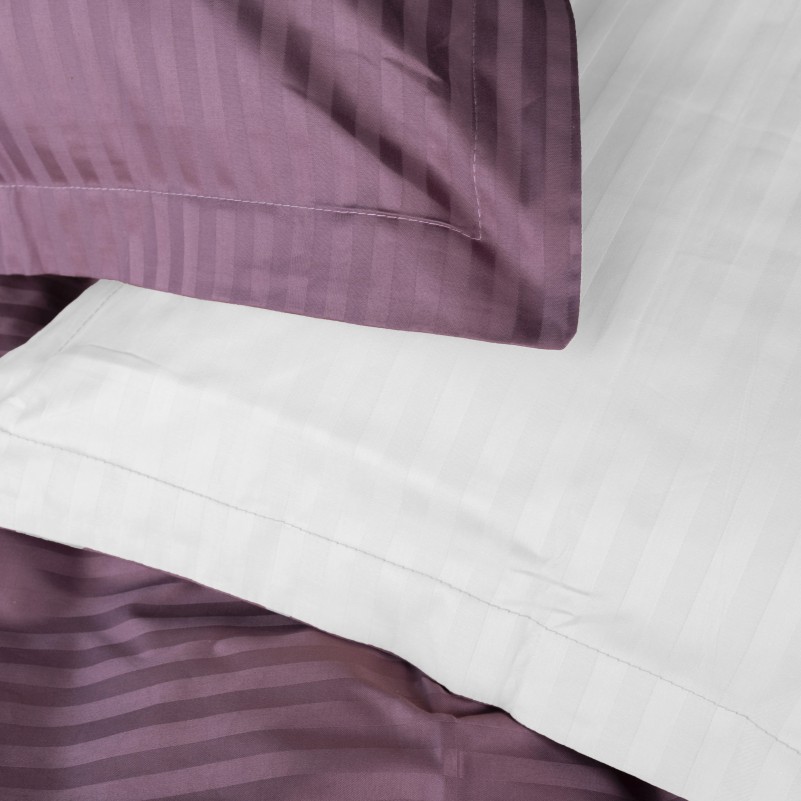 Комплект постельного белья Satin Stripe 30-0008 + 30-0001 Bethseda - 1