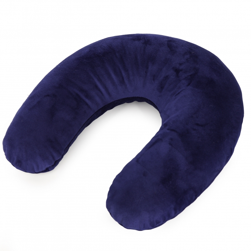 Подушка для подорожей №8751 Velvet Line 28-0006 Navy blue 50% Memory