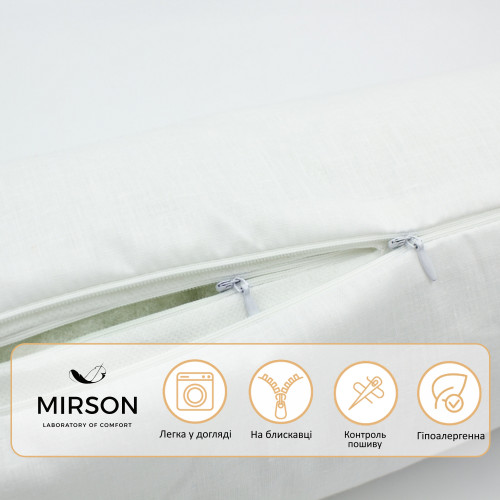 Подушка-валик №8105 Naturale Line 11-2107 White EcoSilk - 3