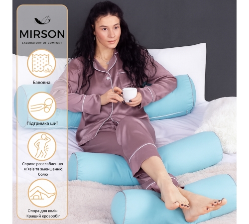 Подушка-валик №8114 Naturale Line 11-2208 Mint EcoSilk - 2