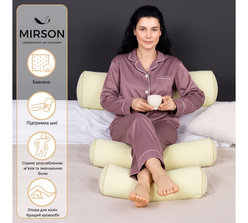 Подушка-валик №8115 Naturale Line 12-0525 Tiziana EcoSilk - 2