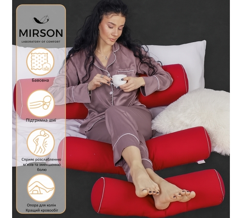 Подушка-валик №8120 Naturale Line 19-1655 Edmonda EcoSilk - 2