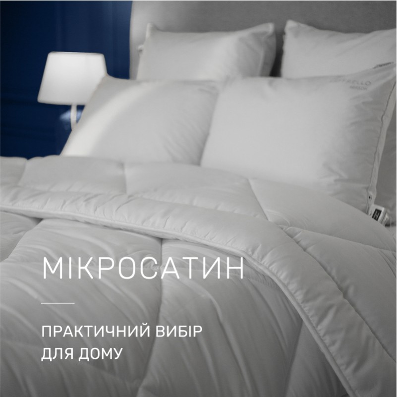 Одеяло шелковое Eco Light White №1645 шелк Капок микросатин (супер теплое) - 3