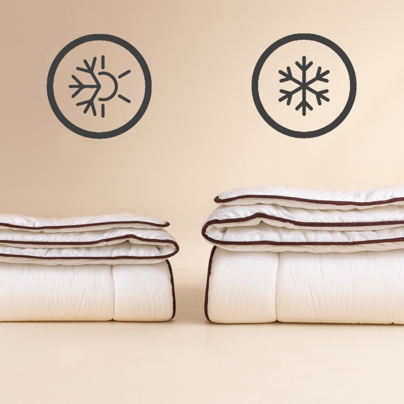 Одеяло шерстяное Gold Silk №053 шерсть микросатин (лето) - 3