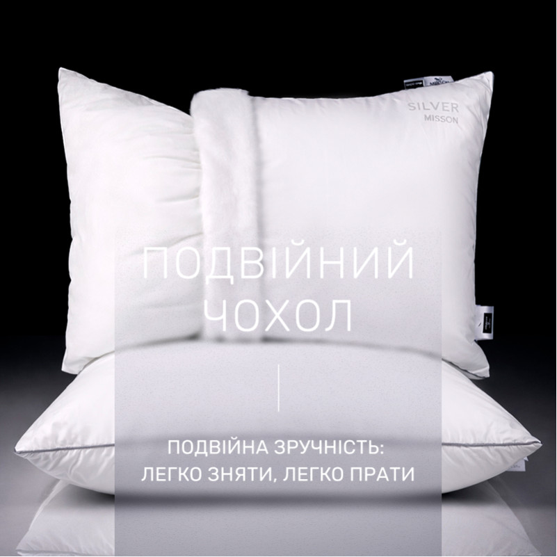 Подушка бамбуковая Silver Cloud №1018 BamBoo сатин (мягкая) - 3