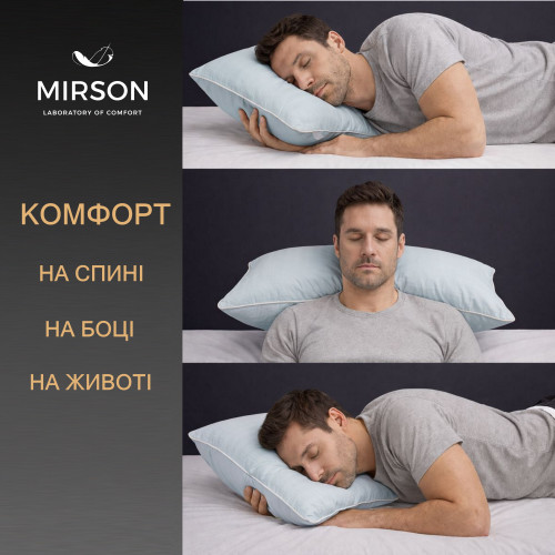 Подушка (стружка Memory) №4079 Satin Stripe 30-0015 Green Wave MEN 59*43*12 см - 5
