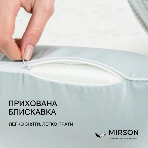 Подушка ортопедична (стружка Memory) №4038 Delicate satin 0251 Skyline Women 59*43*10 см - 4