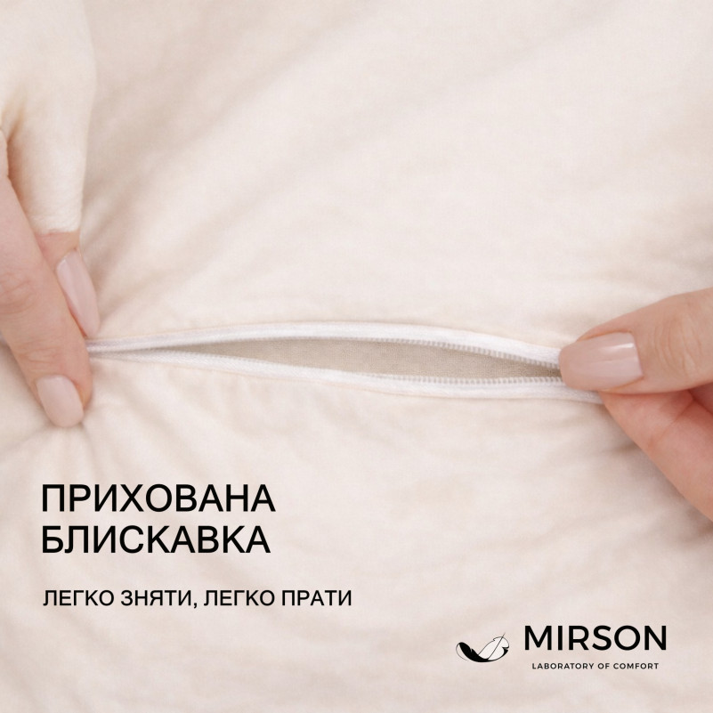 Подушка ортопедическая (стружка Memory) №4052 28-0004 Cream Velvet Women 59*43*10 см - 3