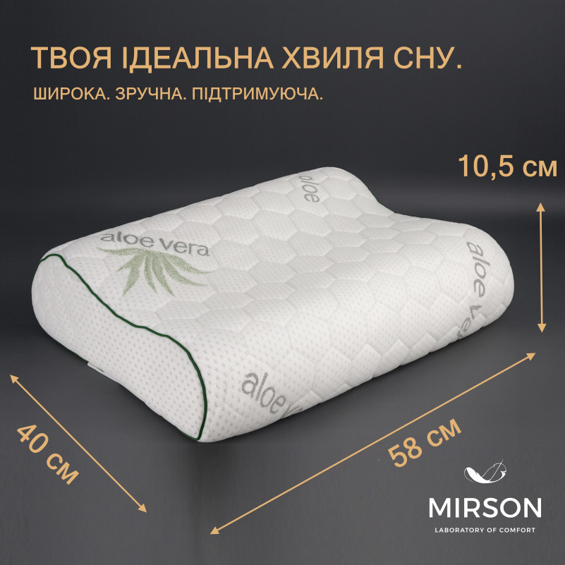 Подушка ортопедическая №6018 Green nature Alberto 58*40*10,5 см