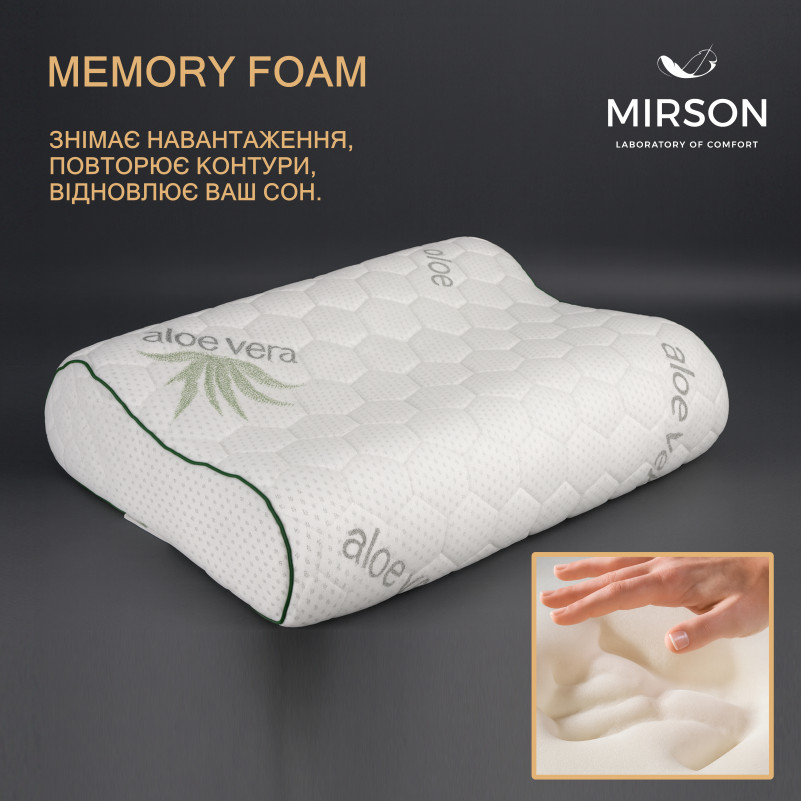 Подушка ортопедическая №6018 Green nature Alberto 58*40*10,5 см - 2