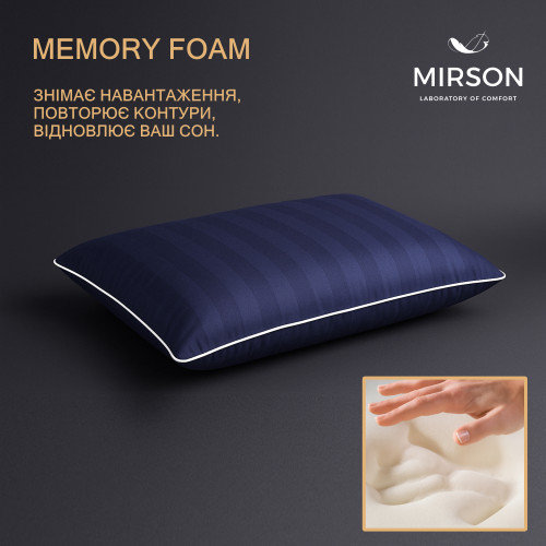 Подушка ортопедическая №6048 Noble stripe Blue sea MEN 59*43*12 см - 3