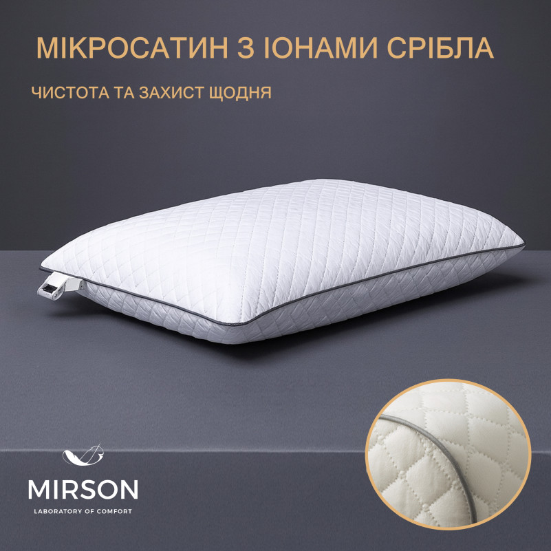 Подушка ортопедична №6062 Steep Line Silver MEN 59*43*12 см - 1