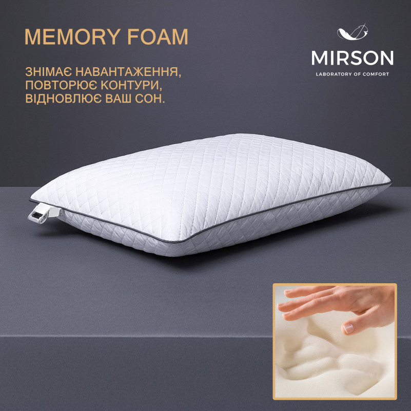 Подушка ортопедическая №6083 Steep Line Silver WOMEN 59*43*10 см - 2