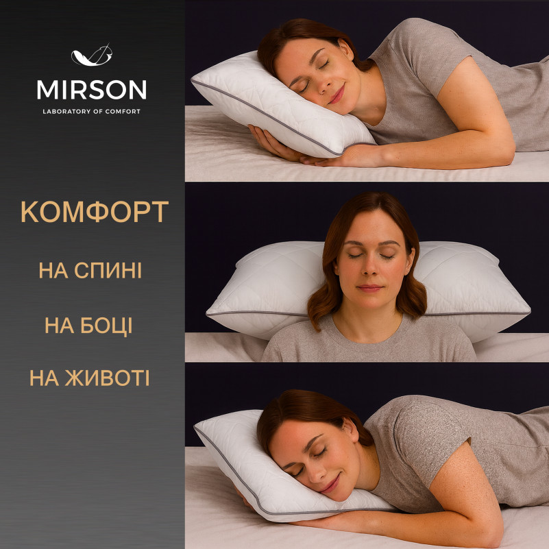 Подушка ортопедическая №6083 Steep Line Silver WOMEN 59*43*10 см - 4