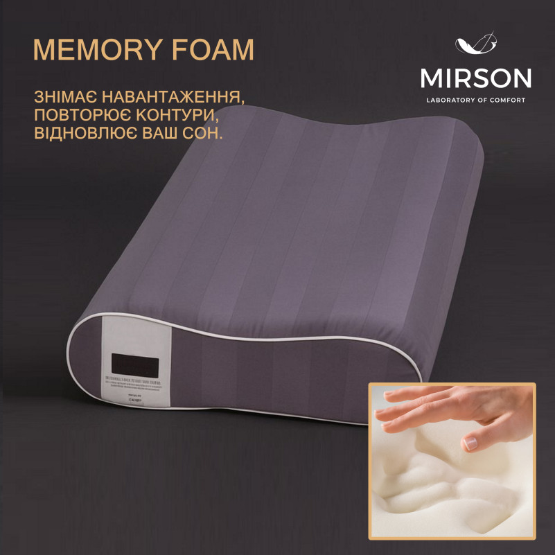 Подушка ортопедическая №6088 Noble stripe Peony 49*32*10,5 см - 2