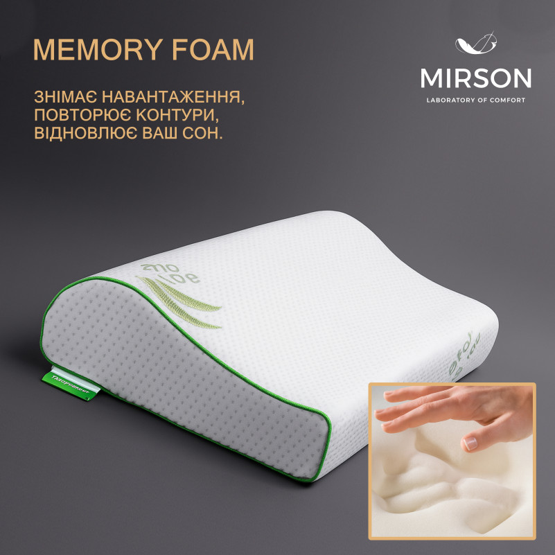 Подушка ортопедическая №6122 Green nature Dorotea KIDDY 50*29*5/8 см - 2