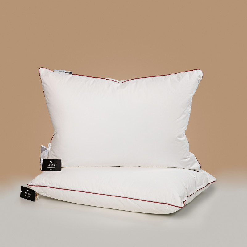 Подушка пуховая "3-ех камерная" Delicate Classic №2772 90% серый пух Premium / 10% перо тик (мягкая) - 6