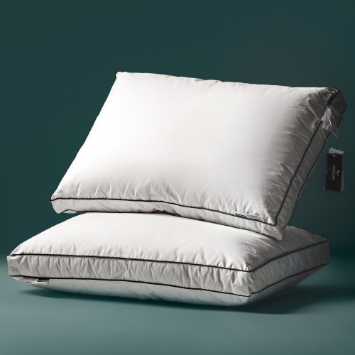 Подушка пуховая Трехкамерная Delicate Lux №2770 100% пух Premium тик