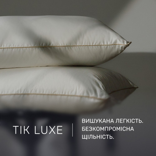 Подушка пуховая DeLuxe White Hand Made №904 100% пух Deluxe class тик Luxe  - 3