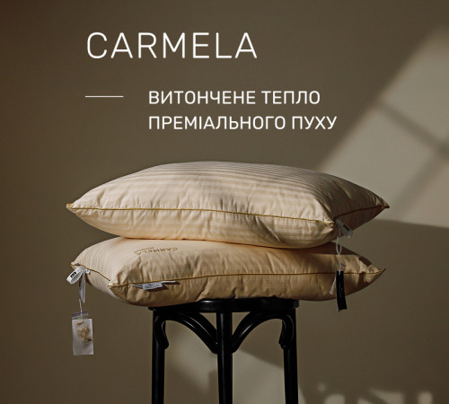 Подушка пухова Extra Premium Carmela №104 90% сірий пух Premium сатин - 2