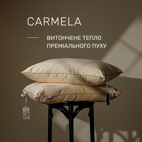 Подушка пухова Extra Premium Carmela №104 90% сірий пух Premium сатин - 2