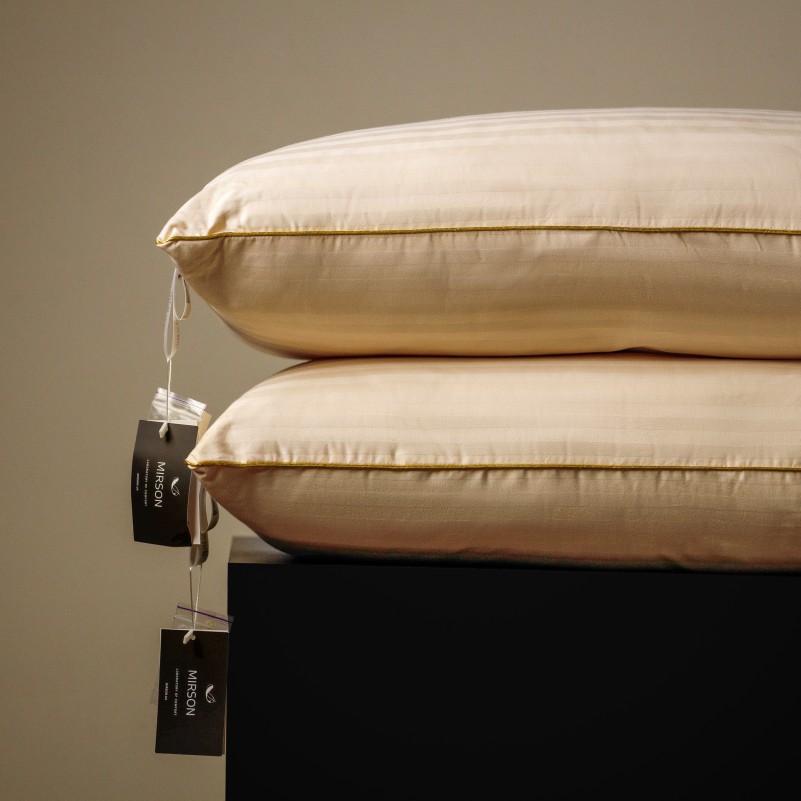Подушка антиаллергенная Carmela Hand Made №493 Eco-Soft сатин-жаккард (средняя) - 7