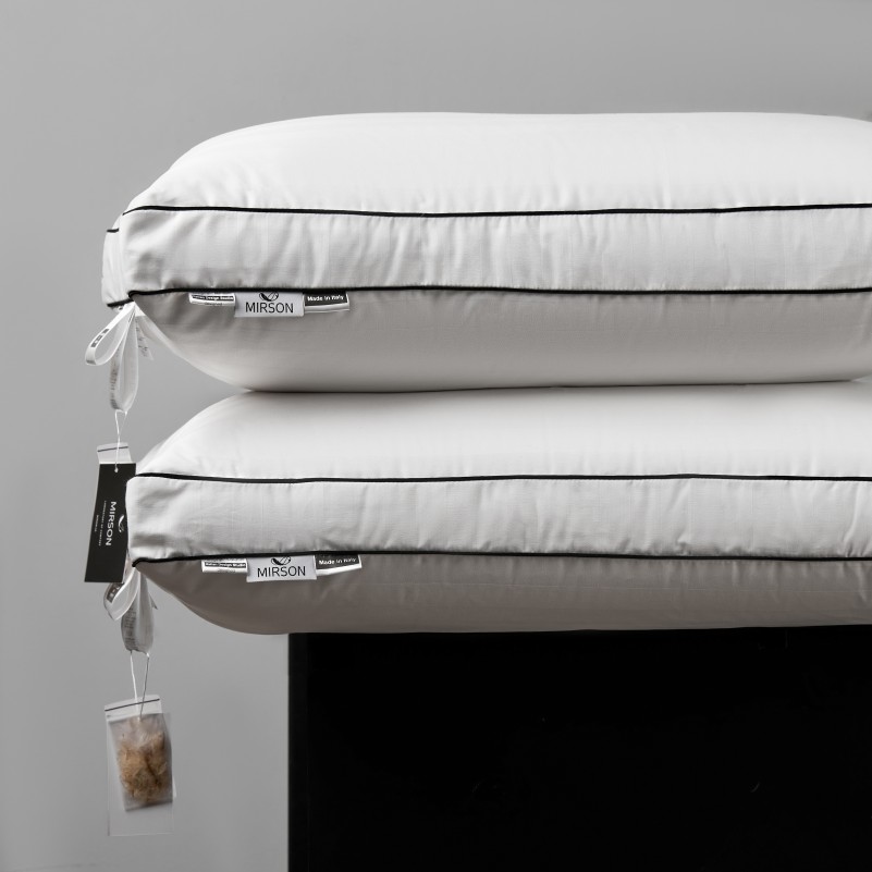 Подушка пухова Трикамерна 90% сірий пух Premium / 10% перо Royal №205 сатин (середня) - 6