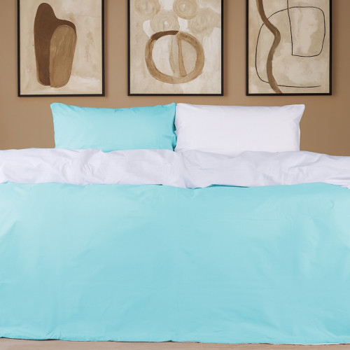 Комплект постільної білизни Mirson Ranforce Elite White-Mint - 2