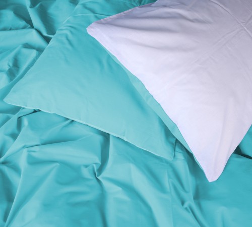 Постельное белье Бязь White-mint (11-2107+11-2208)