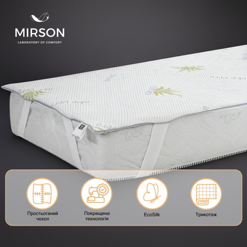 Наматрацник №1003 Alberto Eco Aloe Vera (водонепроникний на резинці по кутах) - 2