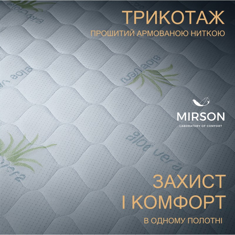 Наматрасник №1001 Alberto Eco Aloe Vera (обычный на резинке по периметру) - 1