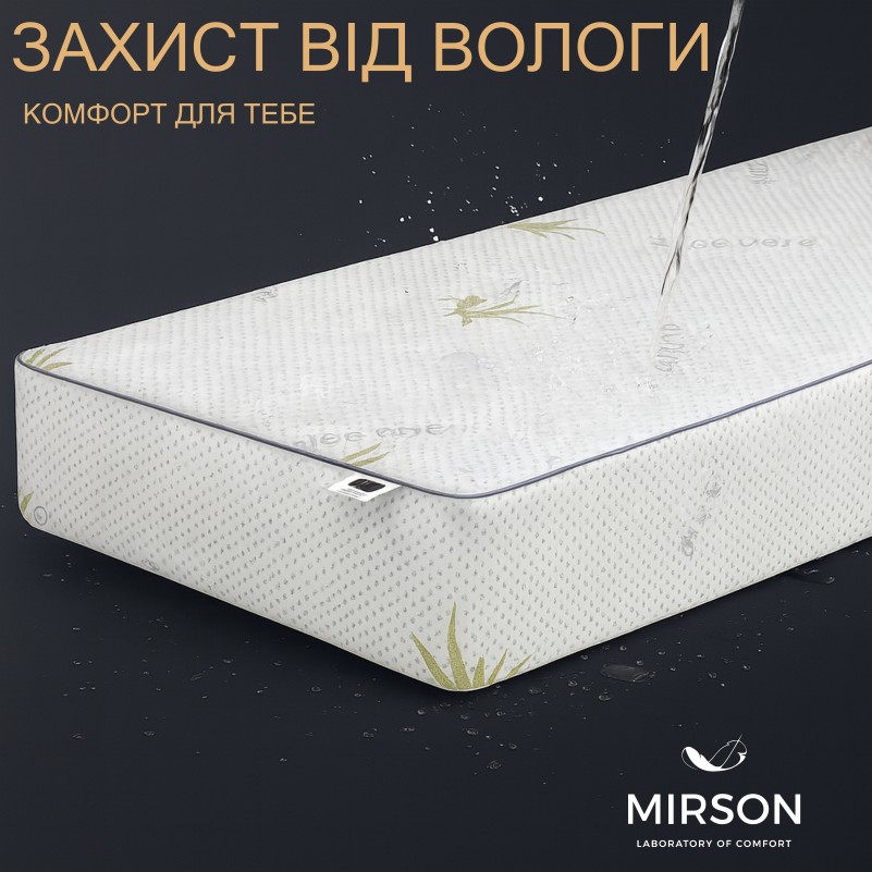 Наматрасник №1004 Alberto Eco Aloe Vera (непромокаемый на резинке по периметру)