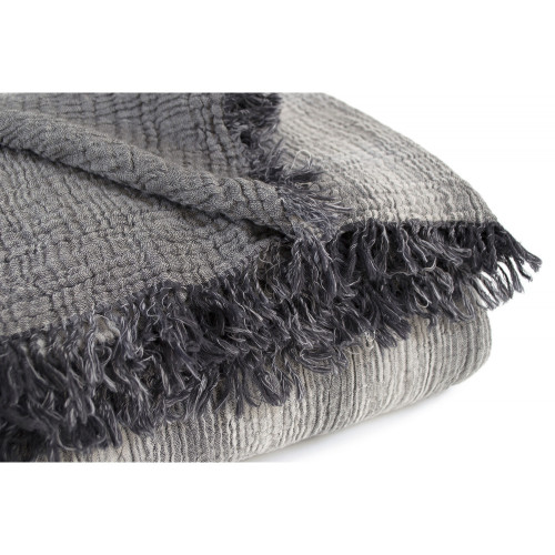 Плед С №1260 Ophelia muslin Antrasit-grey - 2
