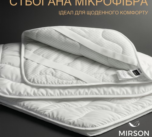 Наматрацник №1724 Eco Light White (Silk) (звичайний з гумкою по кутах)  - 2