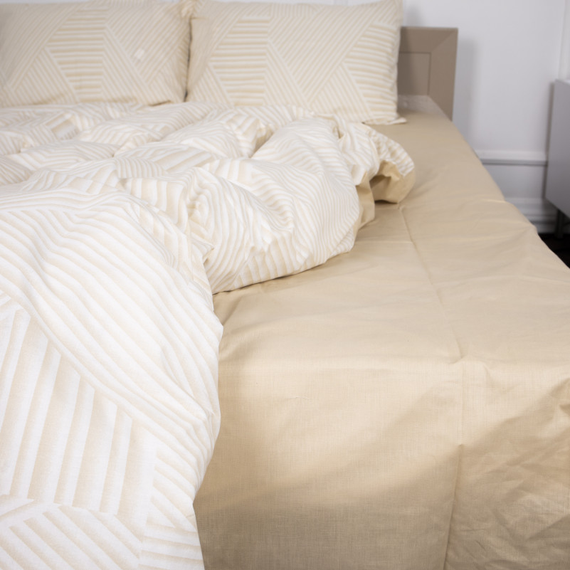 Комплект постільної білизни Бязь 17-0633 Diamond Creamy - 5