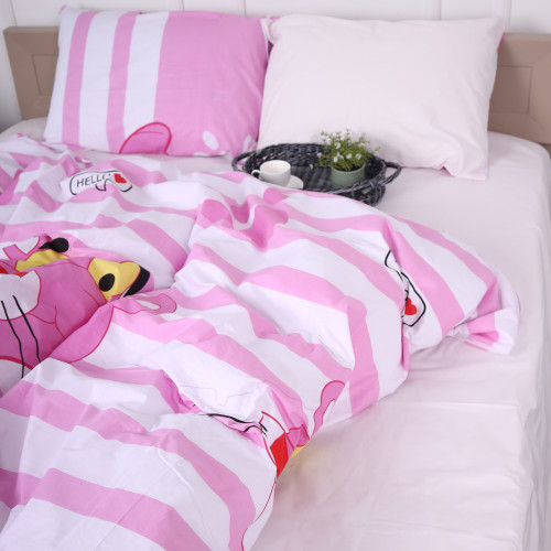 Комплект постільної білизни Бязь 17-0110 Pink Pantere - 5