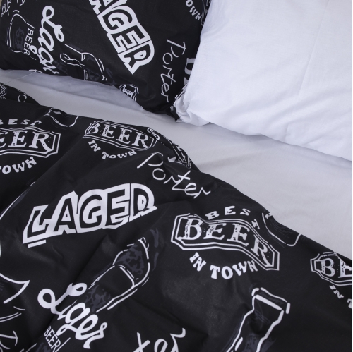 Комплект постельного белья Бязь 17-0510 Beer Bar blac