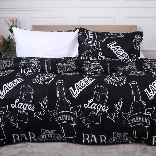 Комплект постельного белья MirSon Ranforce Elite 17-0510 Beer Bar blac