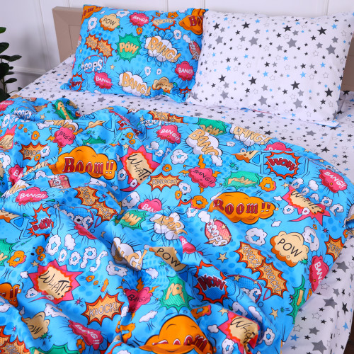 Комплект постільної білизни Бязь 17-0511 Bombs