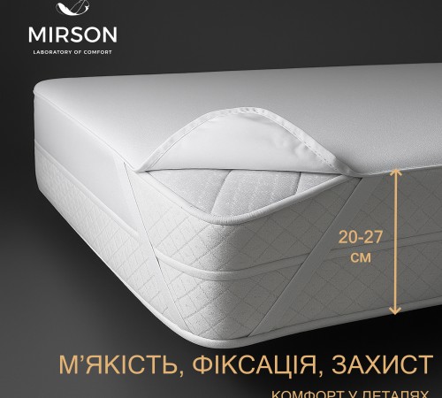 Наматрасник Light №214 (трикотажный водонепроницаемый на резинке по углам) - 2