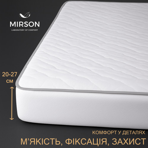 Наматрацник з Тенсель (Modal) Aloe Vera Стандарт №307  (звичайний на гумці по периметру) - 2